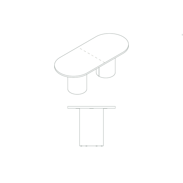 column dining table  drawings